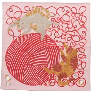MIYA Company Furoshiki & Tenugui | Furoshiki Cats & Yarn 19"