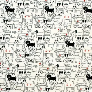 MIYA Company Furoshiki & Tenugui | Furoshiki Dogs 20" Sq.