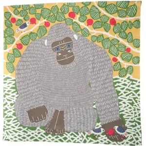 MIYA Company Furoshiki & Tenugui | Furoshiki Gorilla 41"