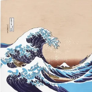 MIYA Company Furoshiki & Tenugui | Furoshiki Hokusai 19.75" Sq.