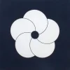MIYA Company Furoshiki & Tenugui | Furoshiki Pattern Flowers Black 27.5" Sq.