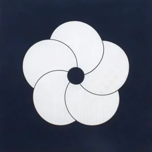 MIYA Company Furoshiki & Tenugui | Furoshiki Pattern Flowers Black 27.5" Sq.