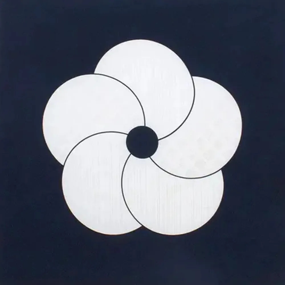 furoshiki_pattern_flowers_black__sq_0.webp MIYA Company Furoshiki & Tenugui | Furoshiki Pattern Flowers Black 27.5" Sq.