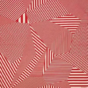 MIYA Company Furoshiki & Tenugui | Furoshiki Pattern Stripes Red 38.75" Sq.