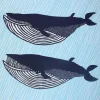 MIYA Company Furoshiki & Tenugui | Furoshiki Whales 41" Sq.
