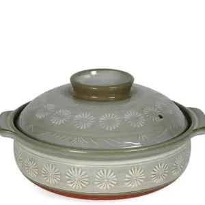 MIYA Company Donabe Casseroles | Hana-Mishima Donabe Casserole, 135 Oz.