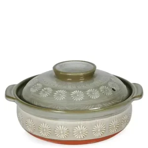 MIYA Company Donabe Casseroles | Hana-Mishima Donabe Casserole, 50 Oz.
