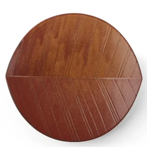 MIYA Company Serving Bowls & Plates | Hazara Leaf Plate Brown 11.75"