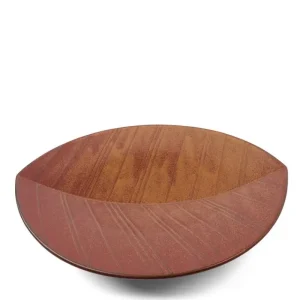 MIYA Company Serving Bowls & Plates | Hazara Leaf Plate Brown 11.75