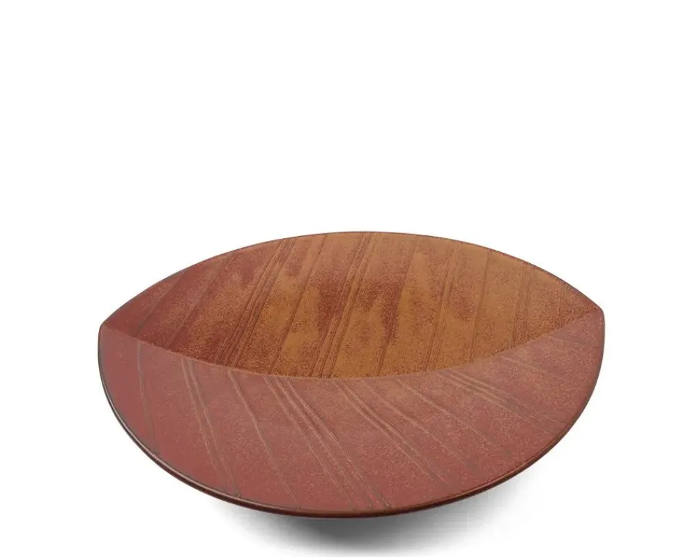 hazara_leaf_plate_brown__2-1.webp MIYA Company Serving Bowls & Plates | Hazara Leaf Plate Brown 11.75"
