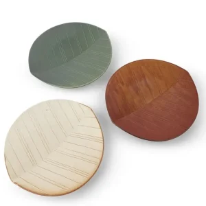 MIYA Company Medium Plates | Hazara Leaf Plate Brown 8.75
