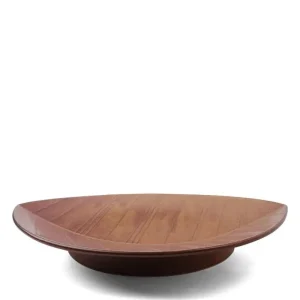 MIYA Company Serving Bowls & Plates | Hazara Leaf Plate Brown 11.75
