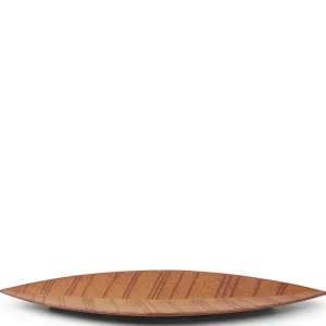 MIYA Company Large Plates | Hazara Leaf Plate Brown 14.5
