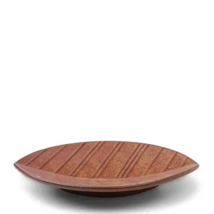 MIYA Company Medium Plates | Hazara Leaf Plate Brown 6