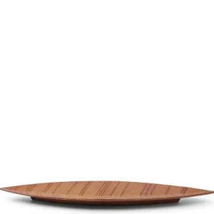 MIYA Company Large Plates | Hazara Leaf Plate Brown 14.5