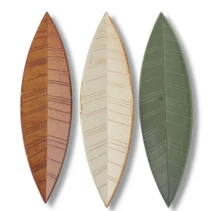 MIYA Company Large Plates | Hazara Leaf Plate Brown 14.5
