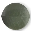 MIYA Company Serving Bowls & Plates | Hazara Leaf Plate Green 11.75"