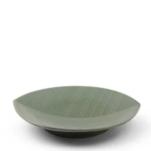 MIYA Company Medium Plates | Hazara Leaf Plate Green 8.75