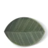 MIYA Company Medium Plates | Hazara Leaf Plate Green 6" X 4.25"