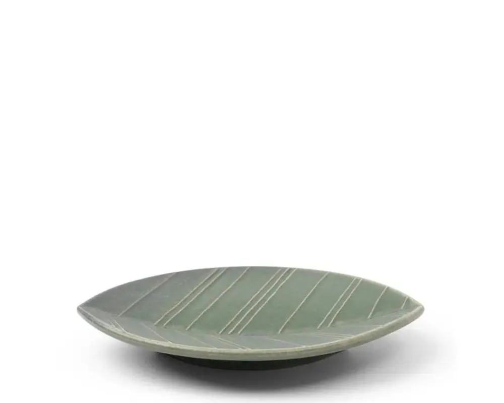 hazara_leaf_plate_green__x__2.webp MIYA Company Medium Plates | Hazara Leaf Plate Green 6" X 4.25"