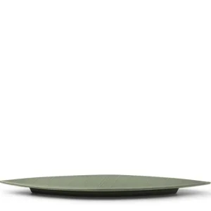 MIYA Company Serving Bowls & Plates | Hazara Leaf Plate Green 14.5
