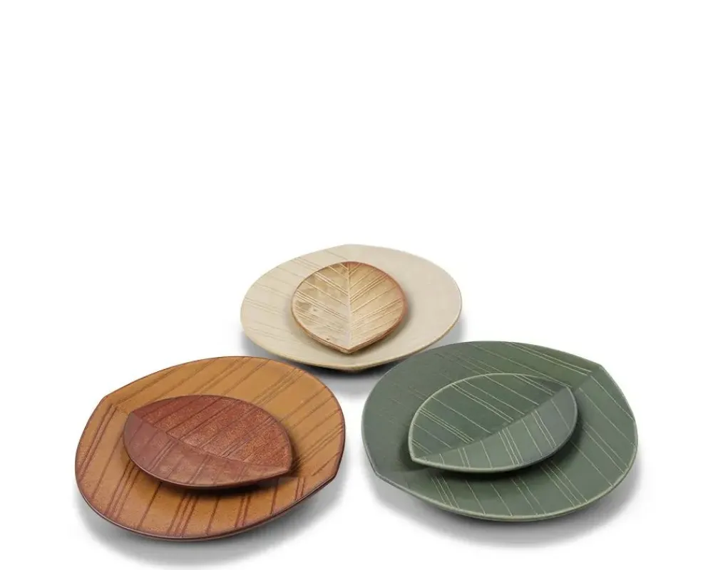 hazara_leaf_plate_green__x__5.webp MIYA Company Medium Plates | Hazara Leaf Plate Green 6" X 4.25"