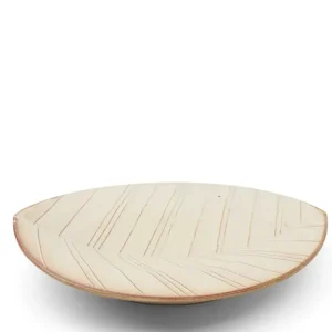 MIYA Company Serving Bowls & Plates | Hazara Leaf Plate White 11.75