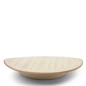 MIYA Company Serving Bowls & Plates | Hazara Leaf Plate White 11.75