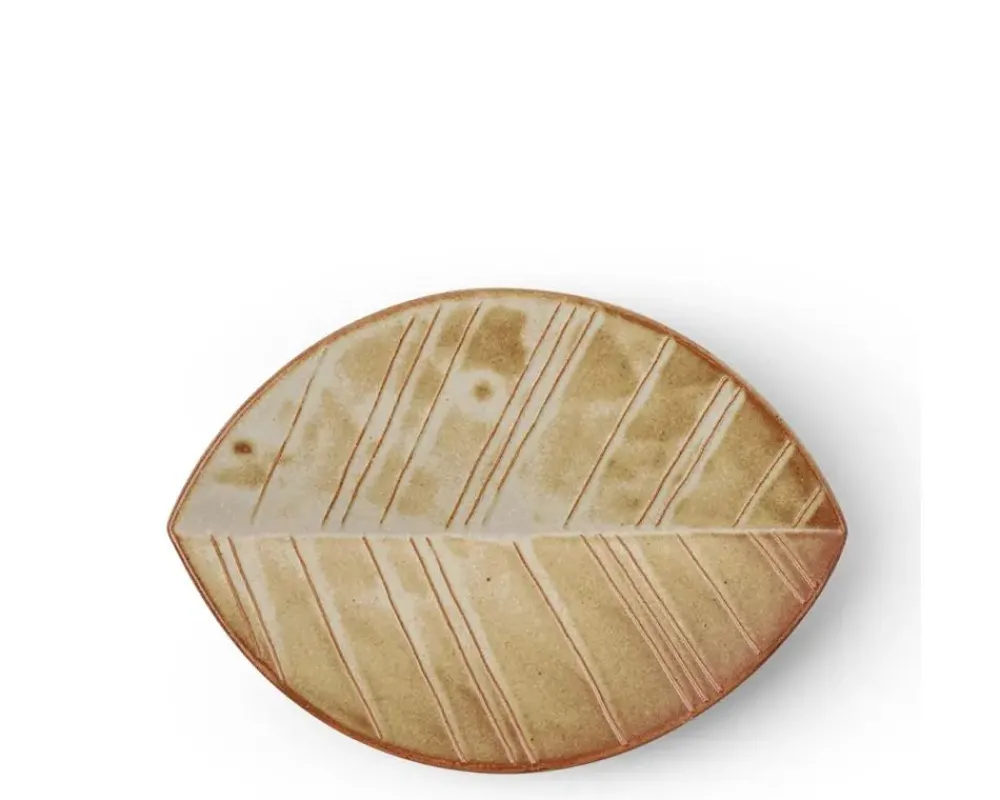 hazara_leaf_plate_white__x__1-1.webp MIYA Company Medium Plates | Hazara Leaf Plate White 6" X 4.25"