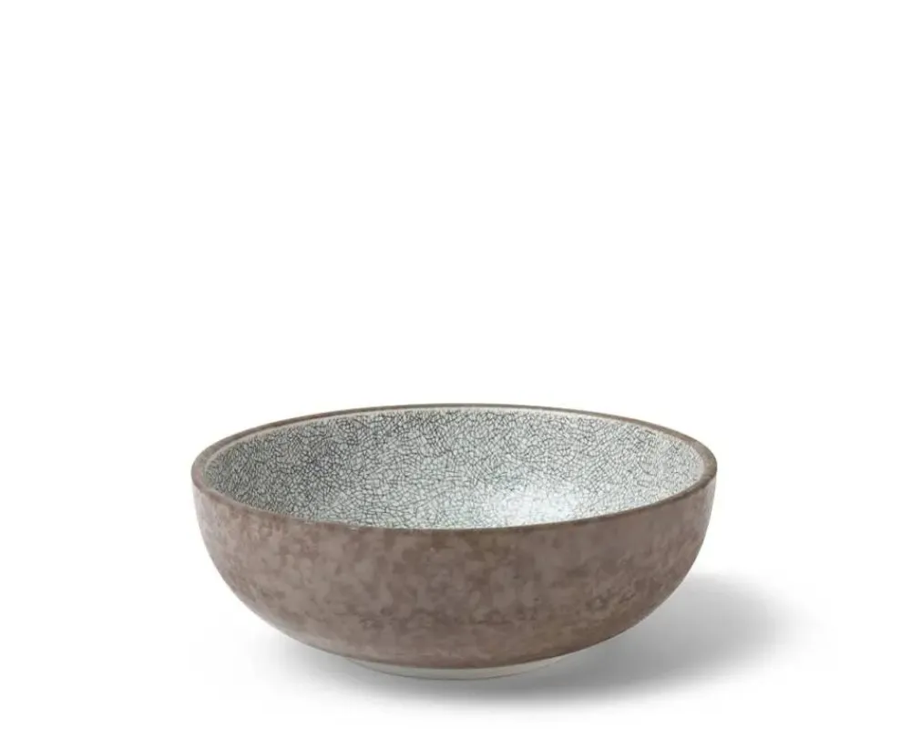hiware_gray__bowl_1-2.webp MIYA Company Shallow Bowls | Hiware Gray 7.75" Bowl