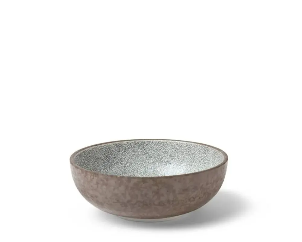 hiware_gray__bowl_1.webp MIYA Company Shallow Bowls | Hiware Gray 6" Bowl