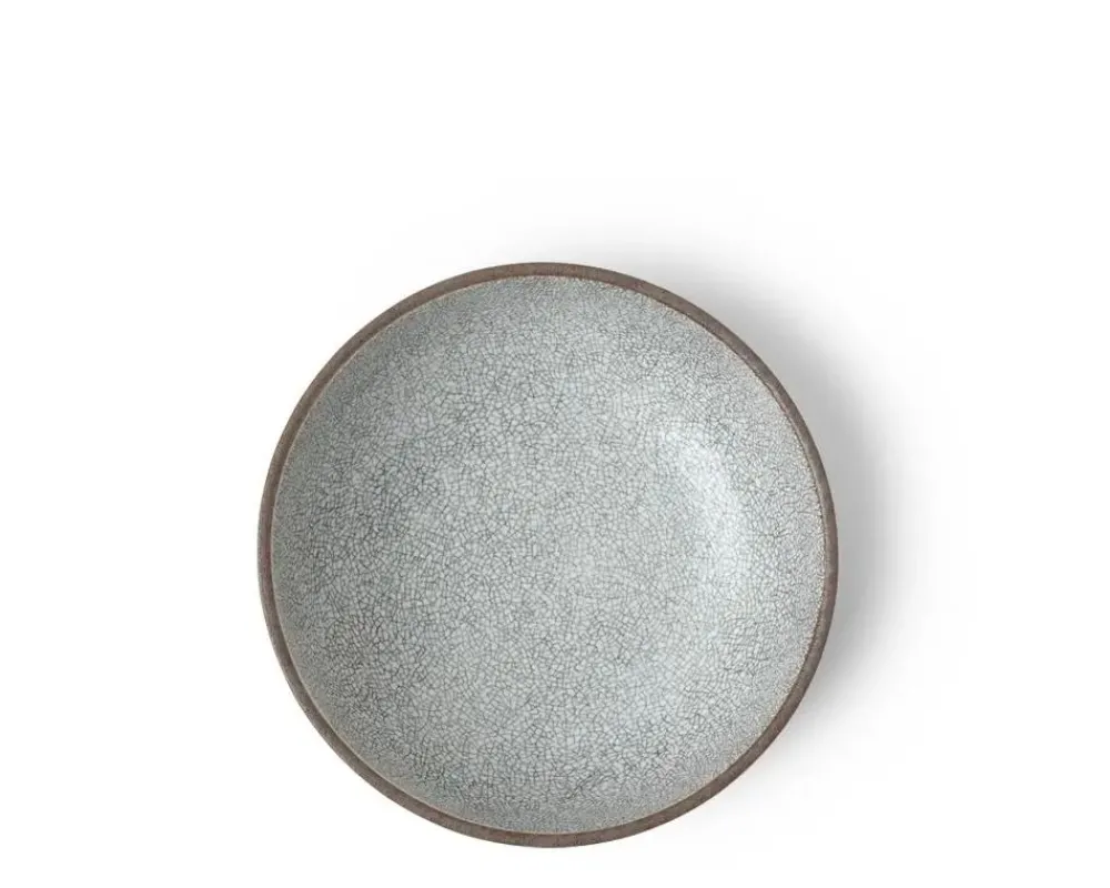 hiware_gray__bowl_2.webp MIYA Company Shallow Bowls | Hiware Gray 6" Bowl