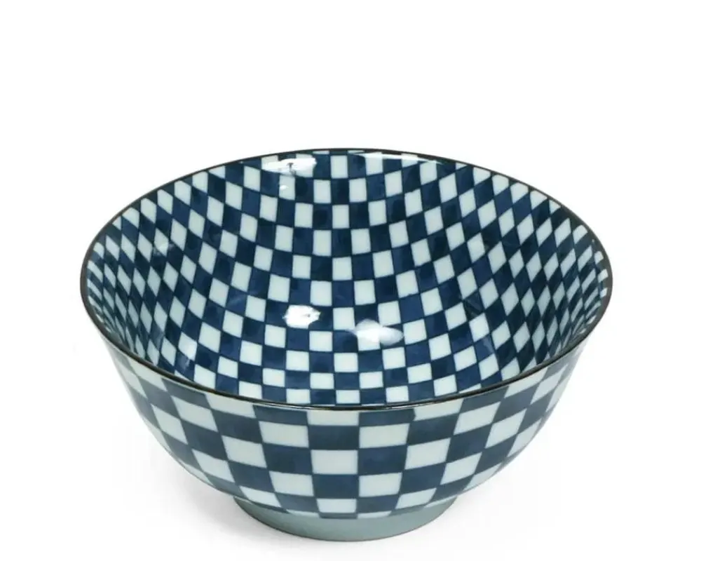 ichimatsu_checker__bowl_1.webp MIYA Company Medium Bowls | Ichimatsu Checker 6" Bowl