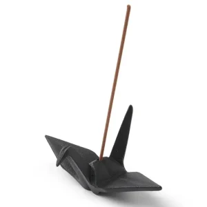 MIYA Company Incense | Incense Holder Black Peace Crane
