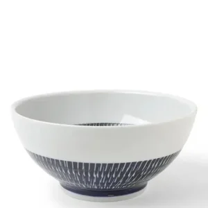 MIYA Company Medium Bowls | Indigo Tobi Kanna Bowl 7-1/4"