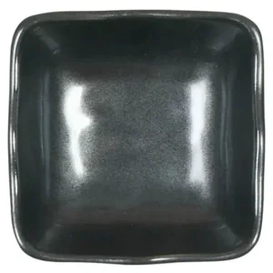 MIYA Company Sauce Dishes | Iron Glaze 3.25" Sq. Dish