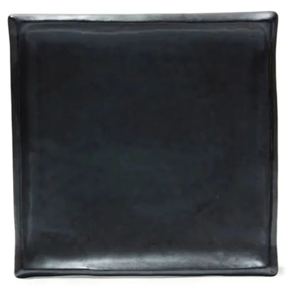 iron_glaze__sq_plate_0-2.webp MIYA Company Large Plates | Iron Glaze 9" Sq. Plate