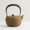 MIYA Company Teapots - Cast Iron | Iwachu Kettle Tetsubin Gravel Turtleshell Brown