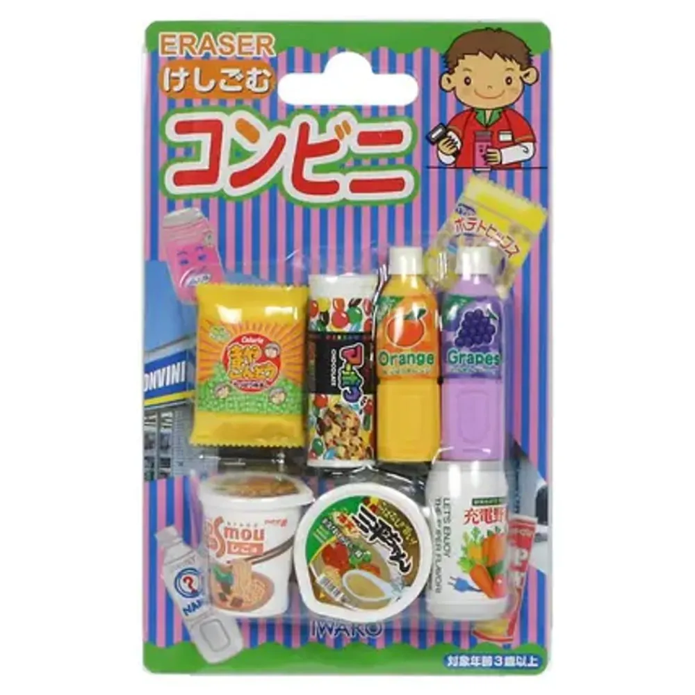 iwako_convenience_store_eraser_pack_at_miya_0.webp MIYA Company Erasers | Iwako Convenience Store Eraser Pack At Miya
