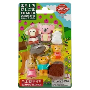 MIYA Company Other | Iwako Forest Friends Eraser Pack At Miya