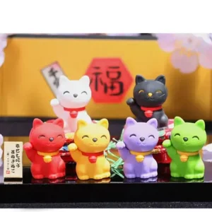 MIYA Company Figurines | Iwako Fortune Cat Erasers
