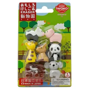 MIYA Company Other | Iwako Zoo Animals Eraser Pack At Miya