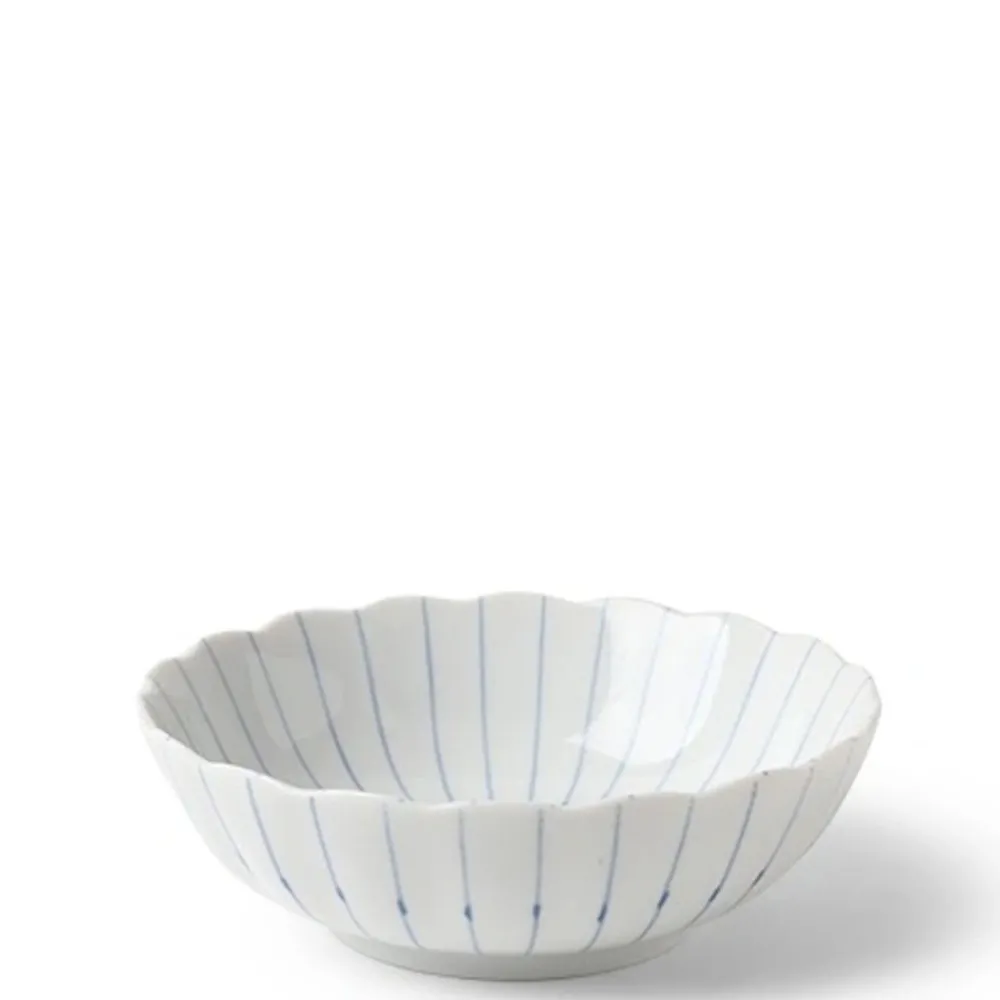 kasa_lines__bowl_0-1.webp MIYA Company Shallow Bowls | Kasa Lines 6.25" Bowl