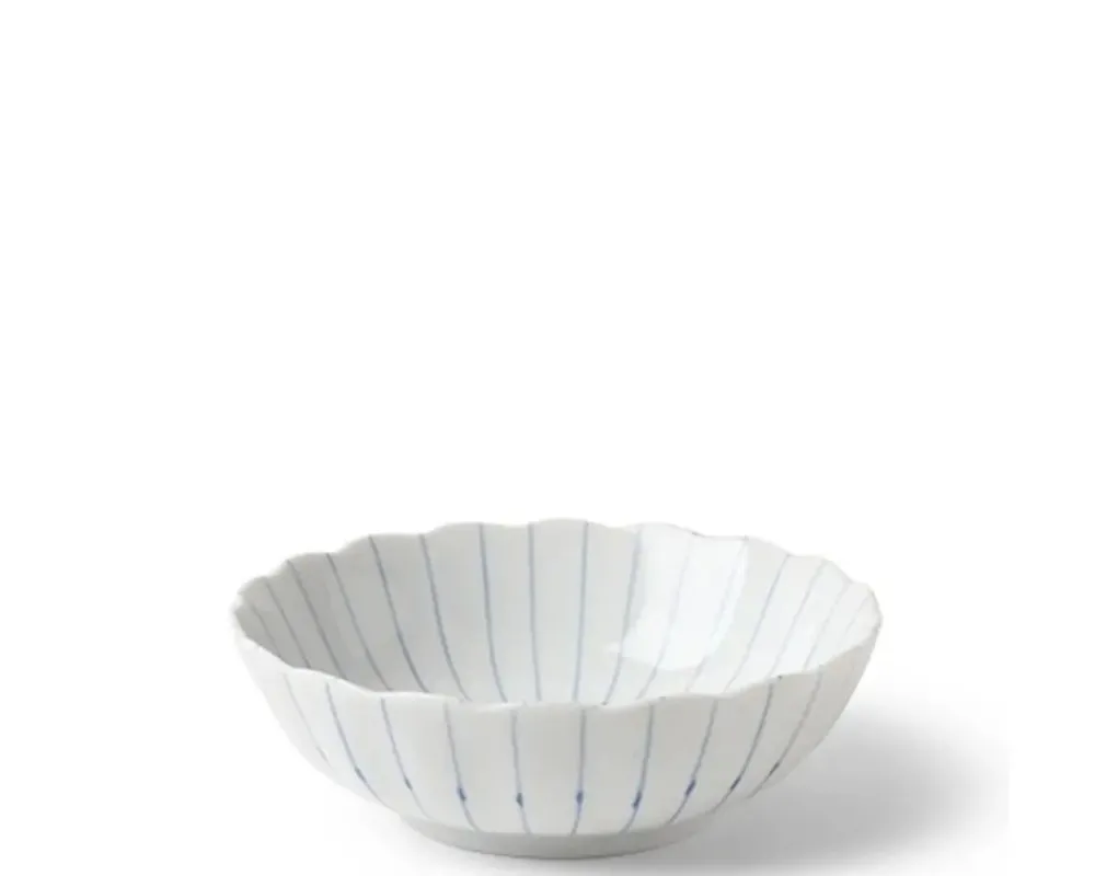 kasa_lines__bowl_1-1.webp MIYA Company Shallow Bowls | Kasa Lines 6.25" Bowl