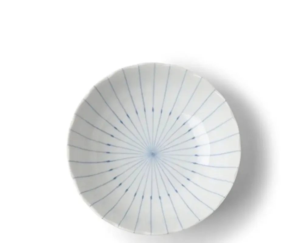 kasa_lines__bowl_2-1.webp MIYA Company Shallow Bowls | Kasa Lines 6.25" Bowl