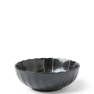 MIYA Company Medium Bowls | Kasa Lines Black 5.5" Bowl