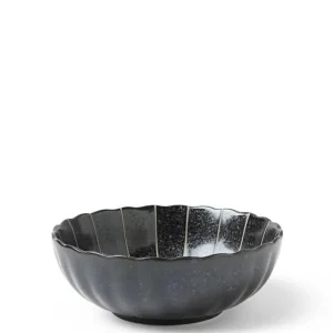 MIYA Company Medium Bowls | Kasa Lines Black 5.5" Bowl