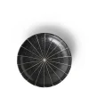 MIYA Company Small Plates | Kasa Lines Black 4.75" Plate