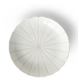 MIYA Company Medium Plates | Kasa Lines White 6.5" Plate