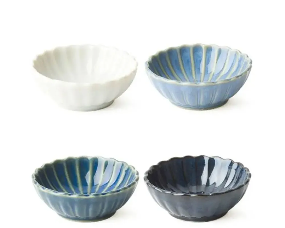 kiku__sauce_dish_set_2.webp MIYA Company Sauce Dishes | Kiku 3.5" Sauce Dish Set